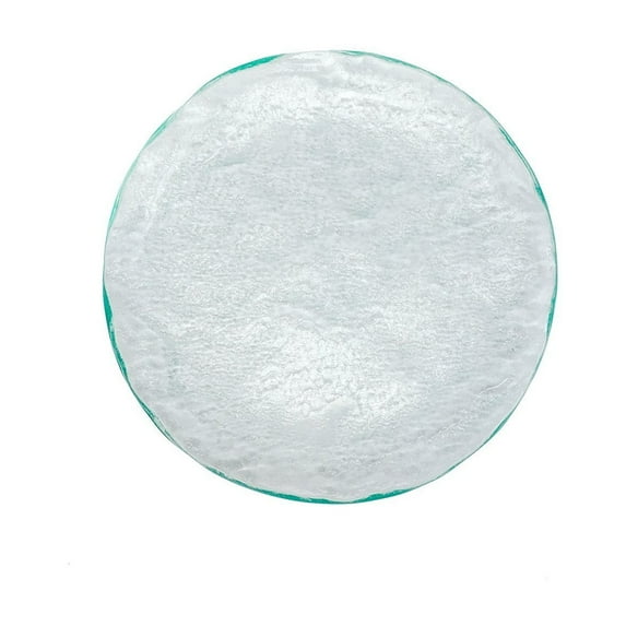 Turgla Fusion Glass dia.11" Round Clear Glass Plate (Set of 2)