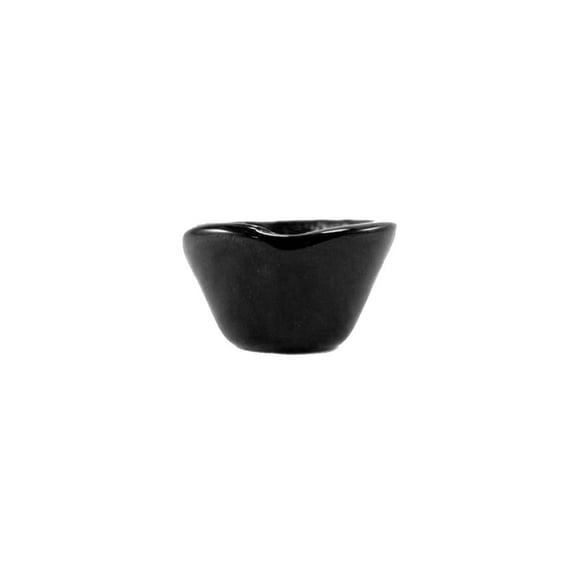Glass Dinnerware dia.3.25" h:2" 4 oz. Round Black Glass Ramekin (Set of 4)