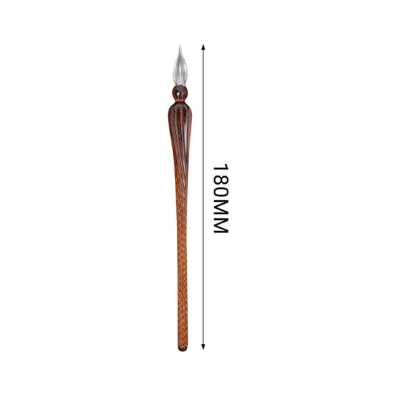 Glass Dip Pen Set, Calligraphy Pen, Writing and Drawing, Handcrafted Glass, Gift for Parties, 1 Set