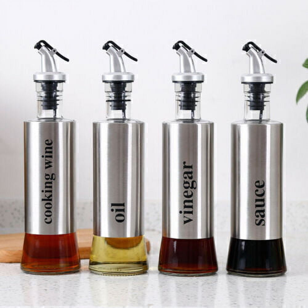 Glass Dispensers for Kitchen Oil, Vinegar, Sauce, & Cooking Wine