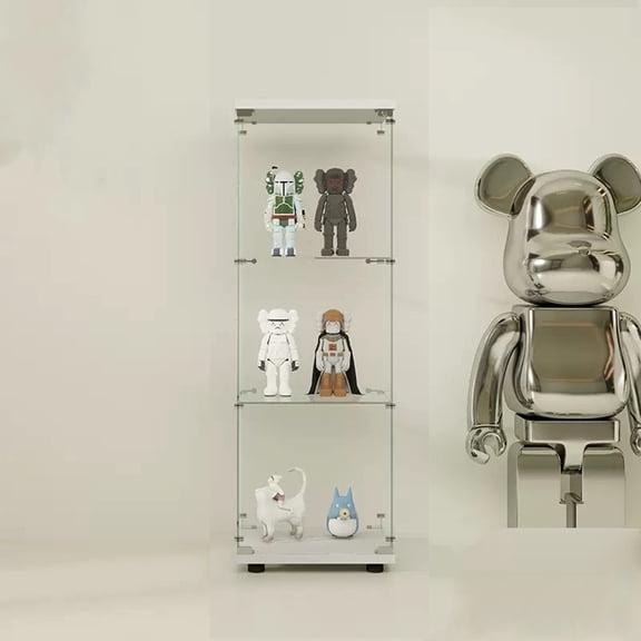 Glass Display Cabinet | Showcase Souvenirs and Awards | High - Quality Glass Build | Resolve the Issue of Limited Display Capacity