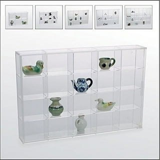 Misdary 2 Pack Rock Collection Box for Kid 24 Velvet Grid Rock Display Case  Acrylic Display Case for Collectible Organize Your Gemstone in 24 Grid