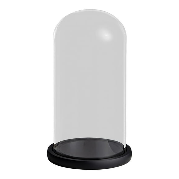 Glass Display Dome with Base, Round Glass Dome for Collectibles, Decorative Glass Home Decor, High Borosilicate Glass, EVA Base, Great for Showcasing Plants and Figurines