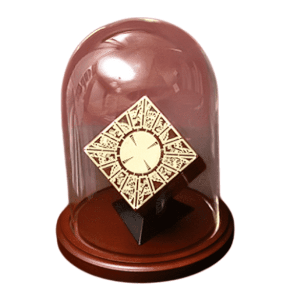 Glass Dome with Base and Stand for a Hellraiser Puzzle Box - Lament Configuration - Hellraiser