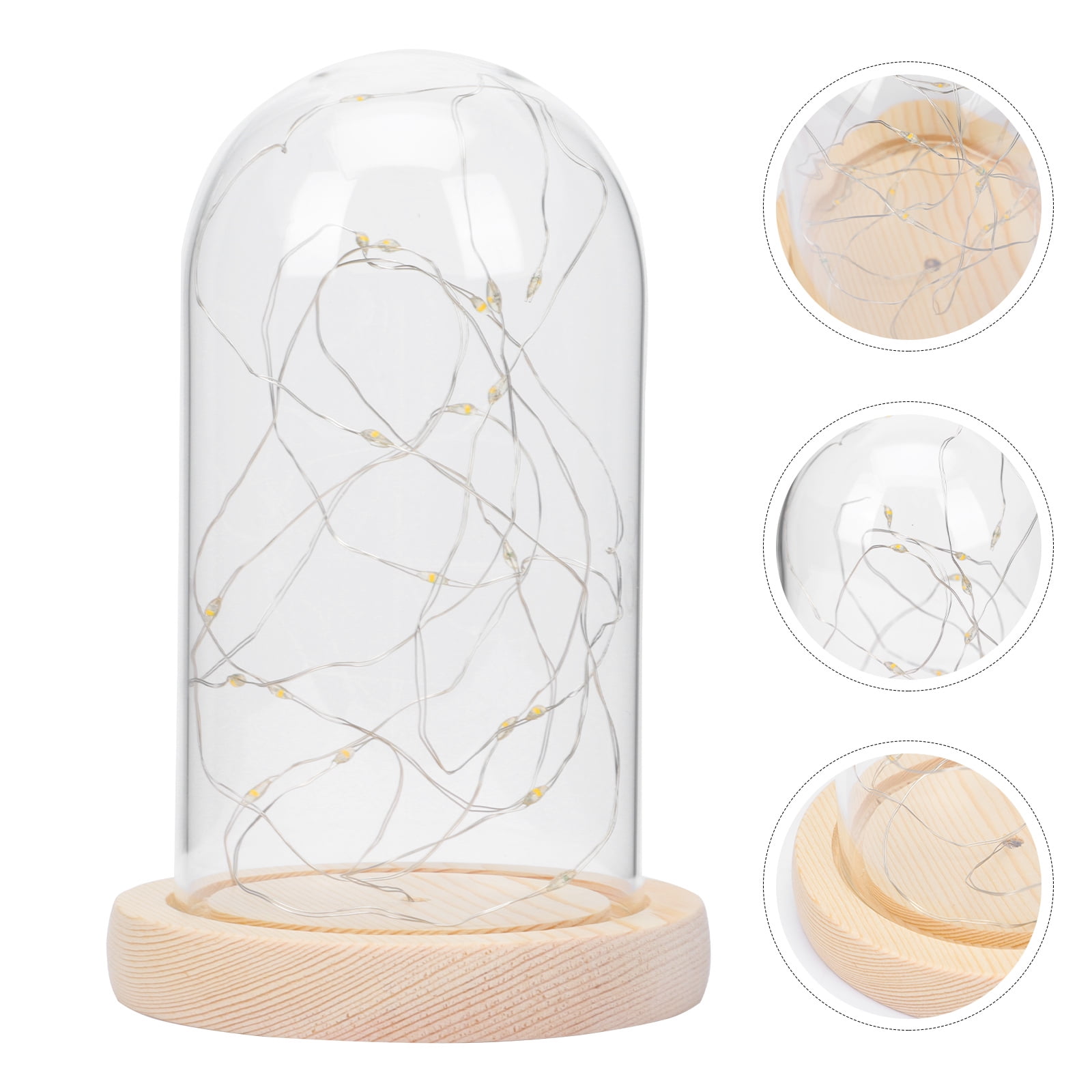 Glass Dome Decor 1PC Creative Glass Dome Adornment Chic Glass Cover