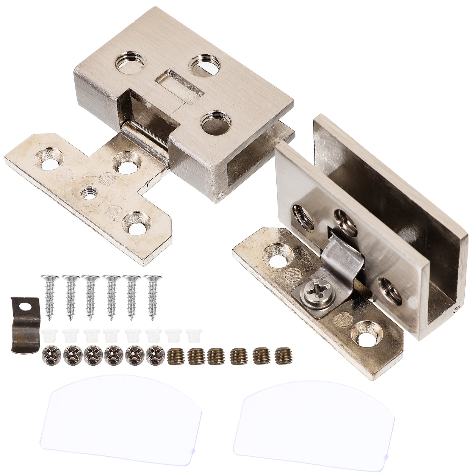 Glass Door Clip Hinge 2pcs Cupboard Door Hinges Hinge