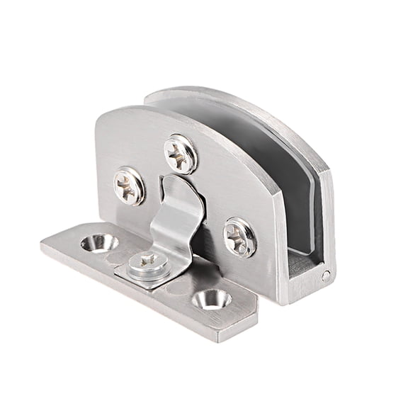 Glass Door Cupboard Hinge Adjustable Clamp for 5-8mm Glass Thickness