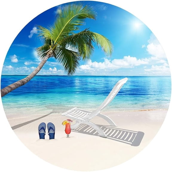 Glass Door Decals – Double-Sided Safety Stickers to Prevent Accidental Collisions Pets, People Birds (Set of 2) Beach Scene