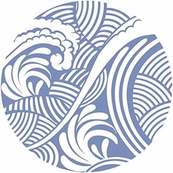 Glass Door Decals – Double-Sided Safety Stickers to Prevent Accidental Collisions Pets, People Birds (Set of 2) Waves
