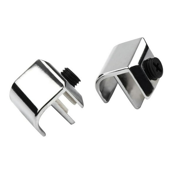 Glass Door Handle Clamp Showcase Cabinet Drawer Pull Knob No Drilling 3-6mm Glass Door Handle Clips Furniture Hardware