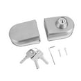 thumbnail image 1 of Glass Door Lock, 10~12mm Stainless Steel Glass Door Lock with Keys Open/Close Home Hotel Bathroom Use, 1 of 8