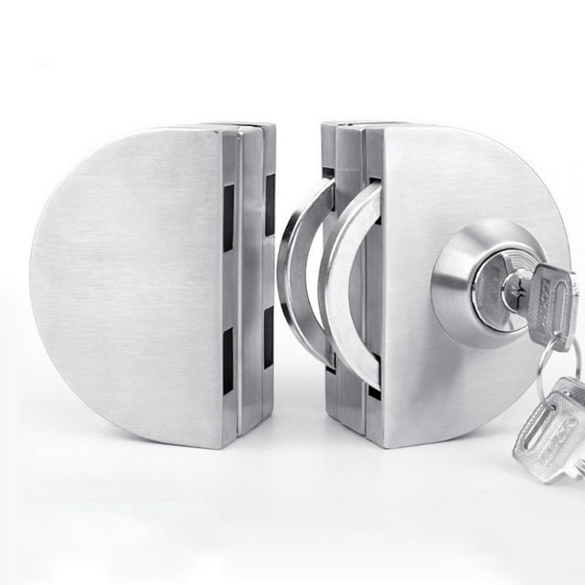 Glass Door Lock Stainless Steel For 8Frameless Double Swing Or Sliding