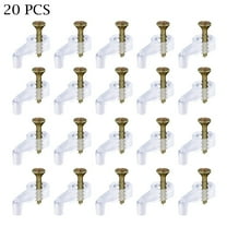 Glass Door Retainer Clips Plastic Mirror Clips &Screws For Cabinet Door Craft