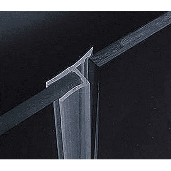 Glass Door Side Seal Strip 100 Inch Frameless Shower Door Side Sweep for 3/8 ...
