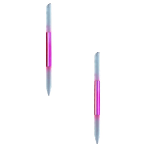 Glass Double Manicure Stick Cuticle Pusher Nail Care Tool Cuticle Trimmer Tool For Women 2PCS 100/100 Nail File And Buffer