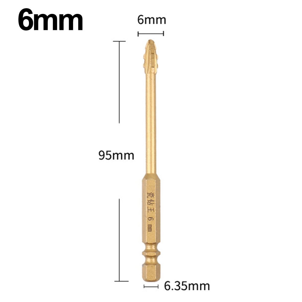 Glass Drill Bit Four Blade Drill Bit Heat Dissipation Keen edged Glass Drill Bit Four Blade Drill Bit Heat Dissipation Keen edged