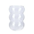 thumbnail image 1 of Glass Drink Cup Vintage Fluted Ribbed Glassware Ripple Drinking Glasses Glassware Housewarming Gift Home Kitchen Bar Party Accessories, 1 of 7
