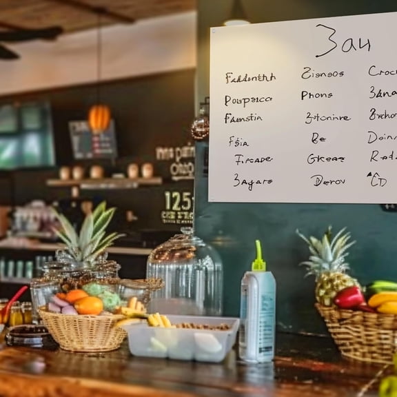 Glass Dry Erase Board 36" x 24"