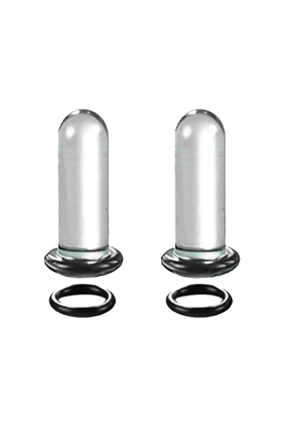 Glass Ear Stretching Set ncludes 1.6 7mm/7.5 12mm Plugs with O Rings Single Flare Gauge Expander Piercing Jewelry