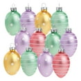 thumbnail image 1 of Glass Easter Decorations - Handmade Tree Hanging Decorations, Easter Egg Festival and Party Decorations, Various, 12 Easter Glass Colored Hand Painted Easter Eg A, 1 of 4