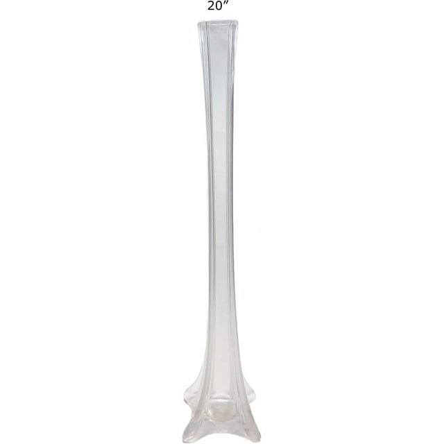 Glass Eiffel Tower Vases, 12 Pack, Clear - Walmart.com