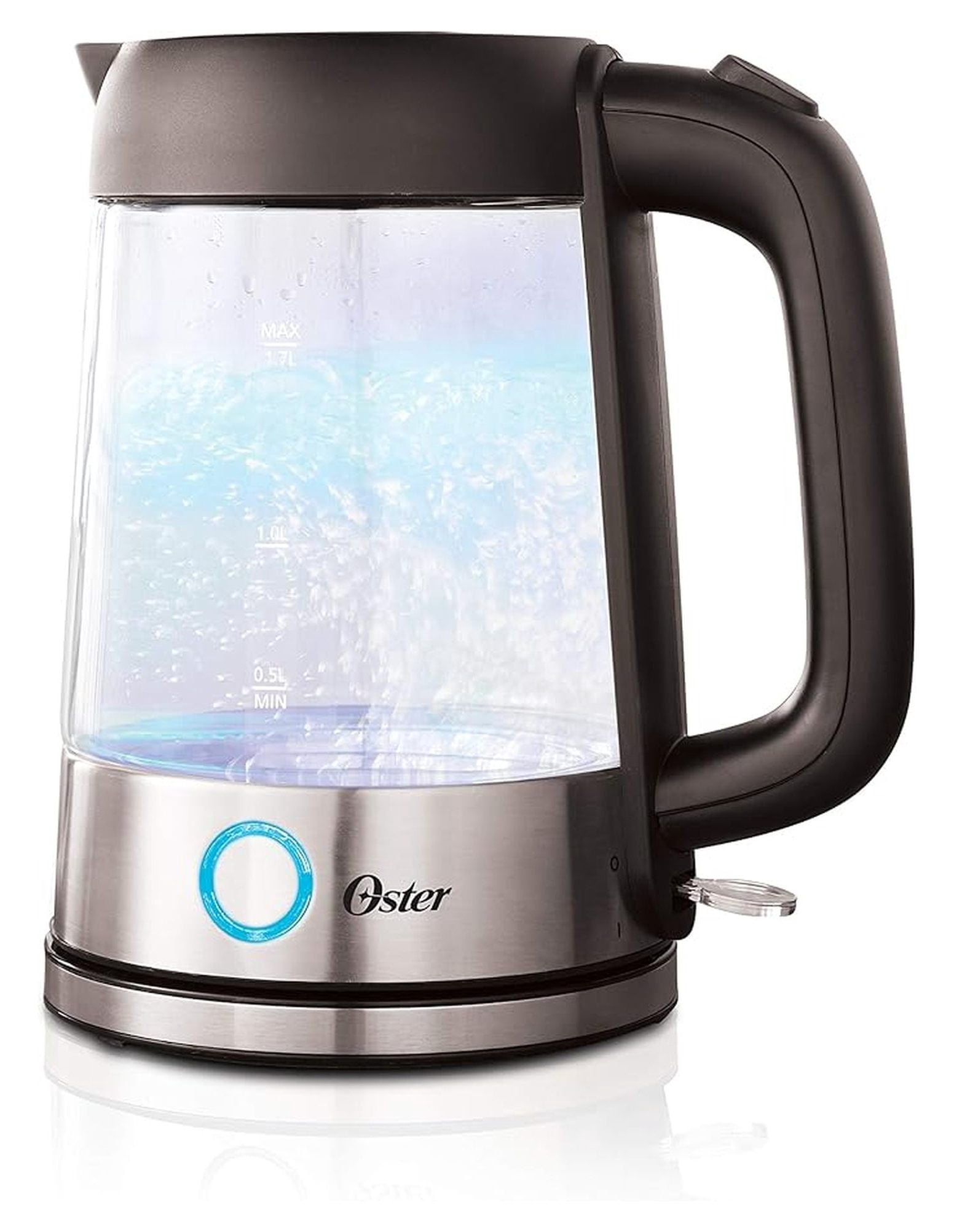 Glass Electric Kettle 1.7 Liter, Blue LED Illuminated Water Boiler