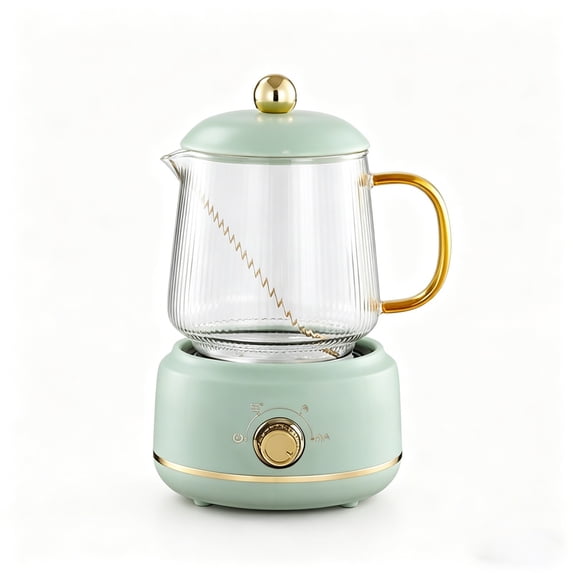 Glass Electric Stewing Cup, Mini Health Pot for Simmering Tea and Soup, Portable Wellness Kettle with Even Heating, Compact Glass Personal Hot Water Boiler for Home Office Dorm