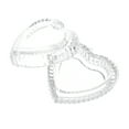 thumbnail image 1 of Glass Embossed Retro Jewelry Love Heart Shaped Storage Box Candy Jar with Lid, 1 of 5