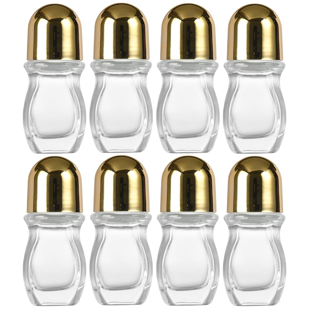 Glass Empty Roller Bottles Leak Proof Glass Bottles Oil Applications Bottles Storage Case for Travel Home Use