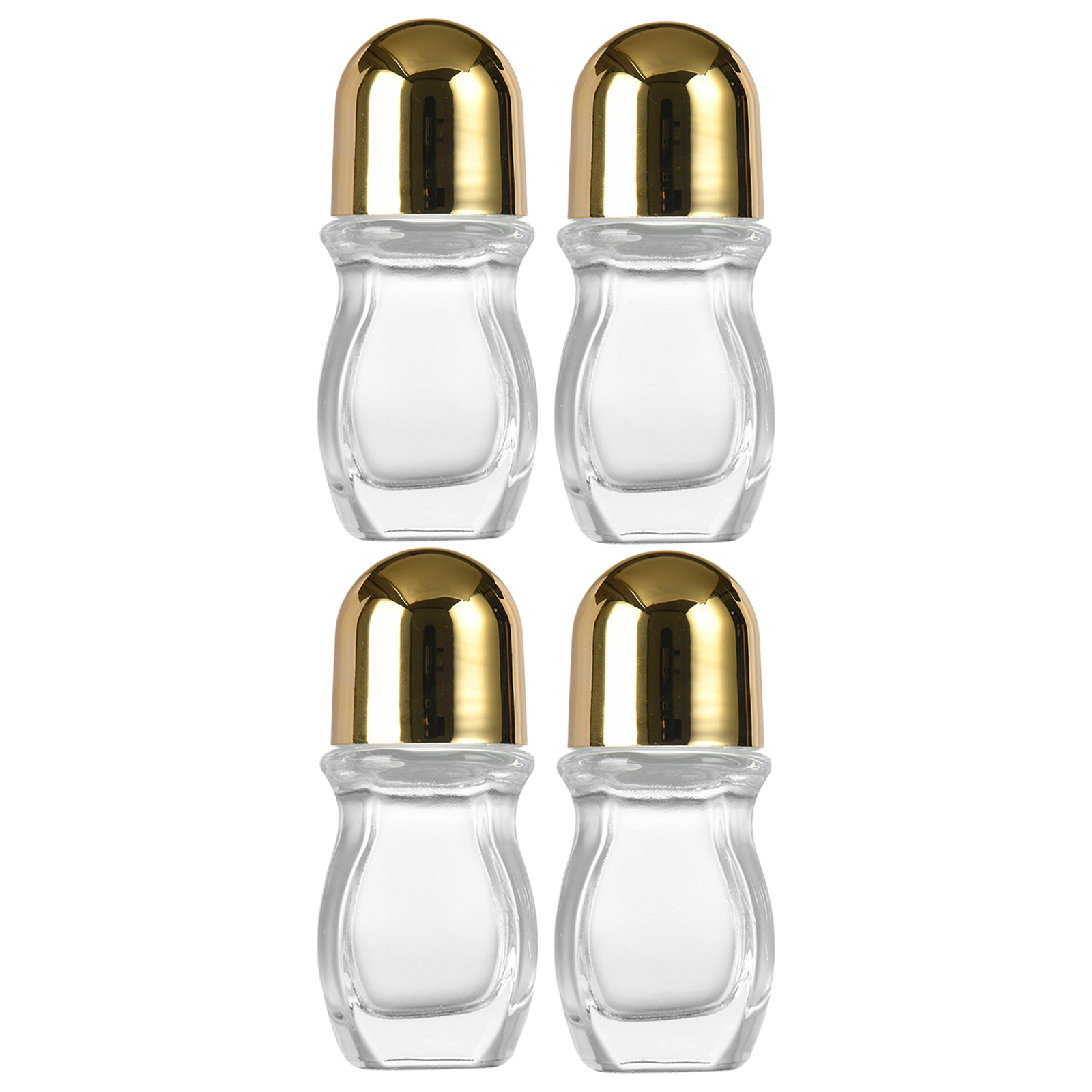 Glass Empty Roller Bottles Leak Proof Glass Bottles Oil Applications Bottles Storage Case for Travel Home Use