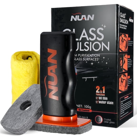NUAN Glass Emulsion Cleaner for Windshield & Windows, Oil Film Remover