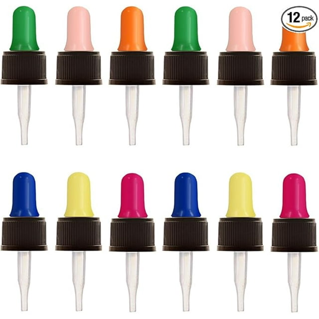 Glass Eye Droppers for 5ml Essential Oil Bottles 12Pack