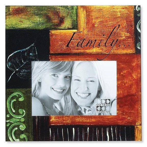 Glass FAMILY SPICE frame by Sixtrees  - 4x6