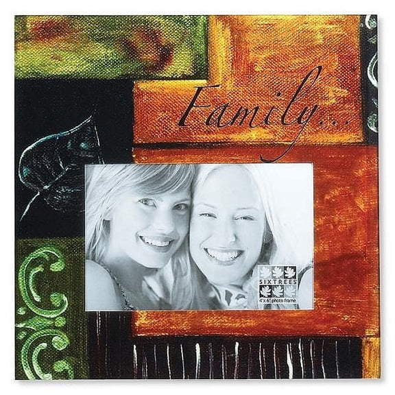 Glass FAMILY SPICE frame by Sixtrees - 4x6
