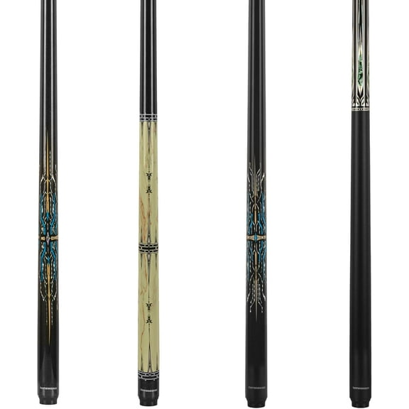 Glass Fibre Pool Cue Stick 58" Billiard Cue Sticks Professional Low Deflection Pool Sticks