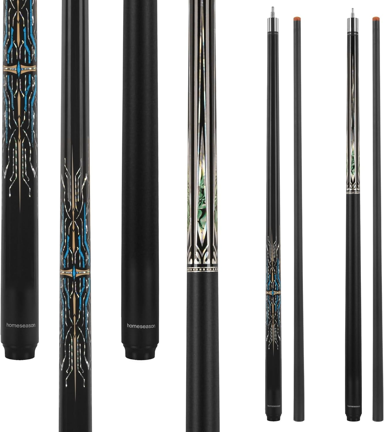 Cuesoul Elegant Pool Cue Stick 58 Inch Professional Pool Cue Stick - 13mm Tip Carbon Fiber Billiard Cue 19oz Tacos De Billar Fibra De Carbono