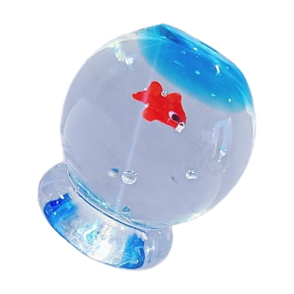 Glass Figurines Glass Fish Tanks Figurines Tabletop Centerpiece Sculptures Gift