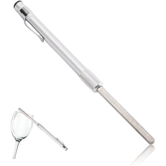 Glass File for Chipped Glass Encrusted Metal Grit Repair Tool Save Files Filler Chip Repair Cemented Carbide Smoothing Tool ()