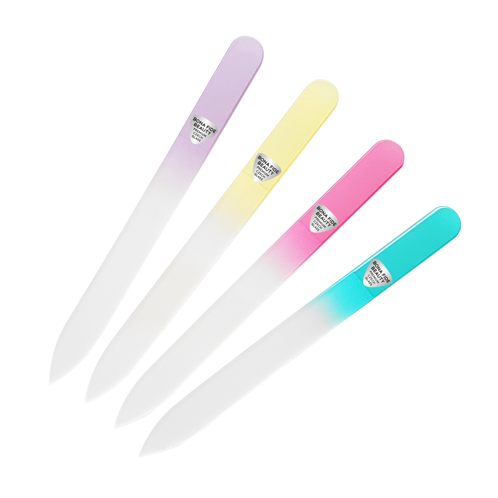 Glass Files for Nails, Glass Fingernail Files for Professional Manicure