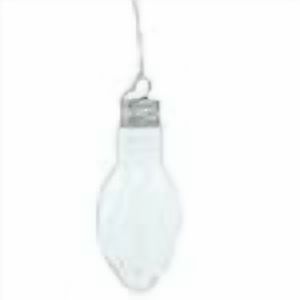 Glass Fillable Light Bulb Shaped Ornament 4" for Crafts (12 Pack) DIY Christmas Tree Clear Glass Ornaments 4E's Novelty