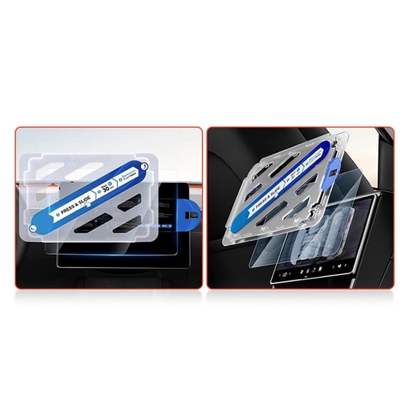 Glass Film with Positioning Frame Front Rear Screen Protector Screen Protections Film Easy Installation