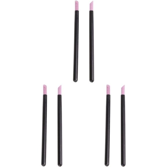 Glass Fingernail File 6 pcs Pumice Stone Nail File Cuticle Stone Nail Pusher Nail Sanding Sticks Dead Skin Remover Manicure Tools for Home Salon Nail File for Natural Nails