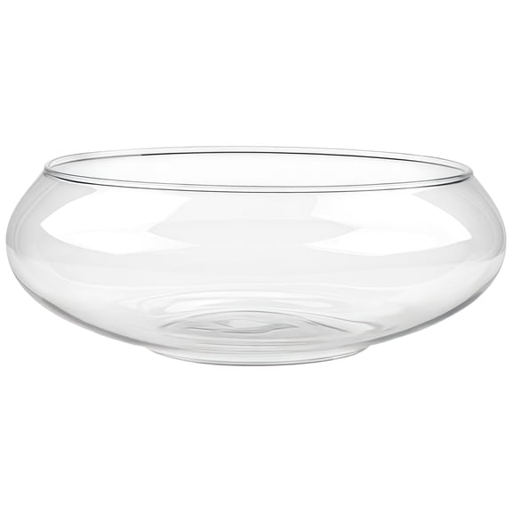 Glass Fish Tank, Transparent Vase for Live Plants, Compact Glass Planter, Ideal for Multiple Plants and Fish, Glass Fishbowl 9.84 in / 25 cm Diameter
