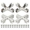 thumbnail image 1 of Glass Fixing Clip, 4 Pack for 6-10mm Cross Shaped Glass Combination Fixing Bracket, 1 of 5