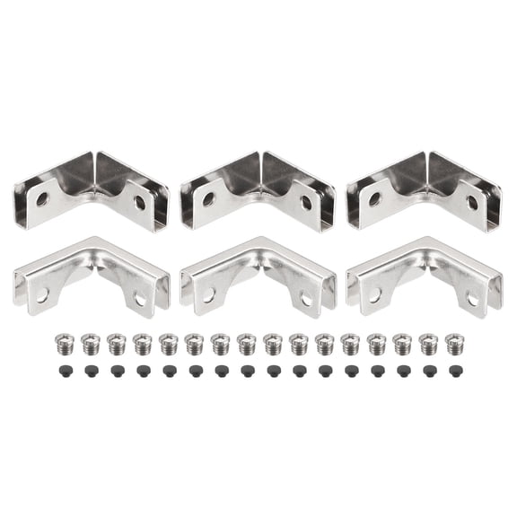 Glass Fixing Clip, 6 Pack for 3-6mm L-shaped Glass Combination Fixing Bracket