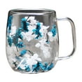 thumbnail image 1 of Glass Flower Tea Cup 390ml Glass Coffee Cup Insulated Flower Coffee Cup Transparent Cup With Dried Flowers. Tumblers, 1 of 6