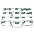 thumbnail image 1 of Glass Food Storage Containers with Lids, 24-Piece Glass Meal Prep Containers Set - Airtight Lunch Containers, Microwave, Oven, Freezer and Dishwasher Friendly, 1 of 7