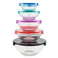 thumbnail image 1 of Glass Food Storage Containers with Snap Lids- 10 Piece Set by Chef Buddy, 1 of 5