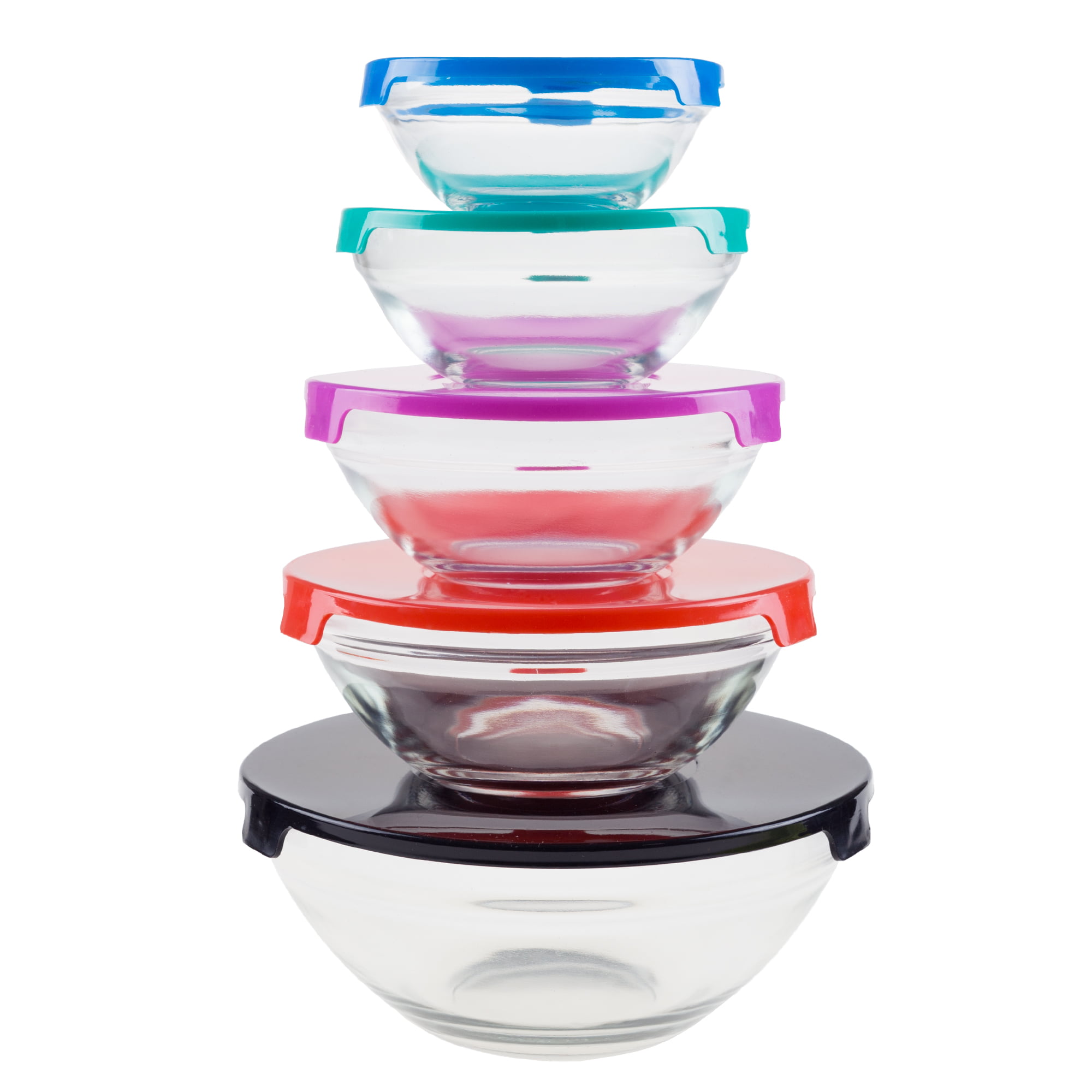 Crofton Glass Bowls with Snapping Lids