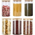 Glass Food Storage Jars Containers, Glass Storage Jar with Airtight